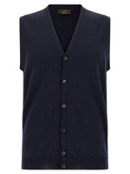 ZANONE Blue Virgin Wool Cardigan