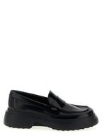 Tod's Black Calfskin Slip-On Loafers