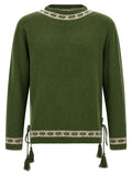 BODE Bicolor Virgin Wool Cardigan