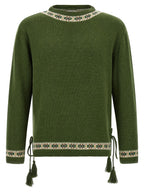 BODE Bicolor Virgin Wool Cardigan