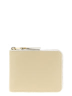 Comme Des Garçons Beige Calfskin Cardholder