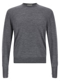 MA'RY'YA Gray Virgin Wool Cardigan
