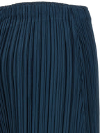 PLEATS PLEASE ISSEY MIYAKE Blue Polyester Casual Pants