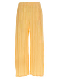 PLEATS PLEASE ISSEY MIYAKE Bicolor Polyester Casual Pants
