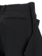 Issey Miyake Black Wool Casual Pants