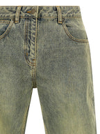 Entire Studios Bicolor Cotton Straight-Leg Jeans