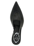 RENE CAOVILLA Black Glass High Heel Pumps