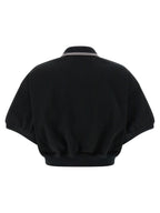T BY ALEXANDER WANG Black Cotton Polo Shirt