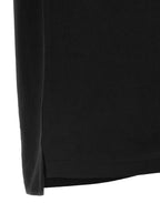 Polo shirt in black cotton