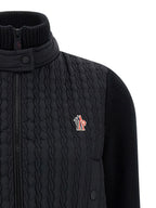 Moncler Grenoble Black Polyamide Cardigan