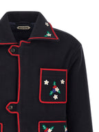 BODE Blue Wool Full-Length Jacket