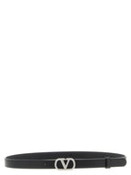 Valentino Garavani Black Calfskin Regular Belt