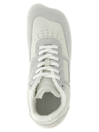 MM6 Maison Margiela White Calfskin Athletic Sneakers
