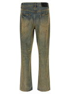 Bicolor Cotton Straight-Leg Jeans