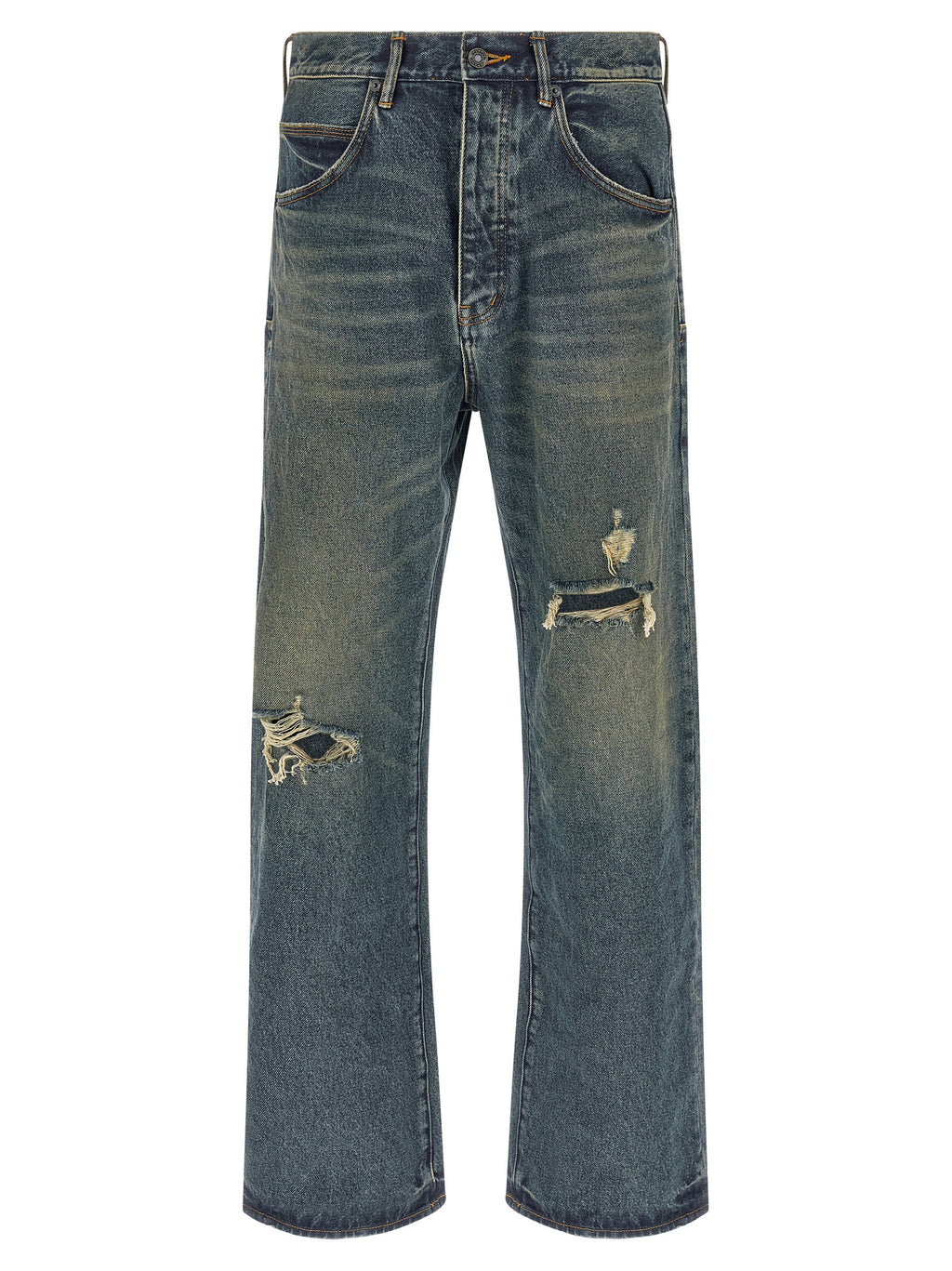 PURPLE Blue Cotton Jeans Denim