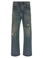 PURPLE Blue Cotton Jeans Denim