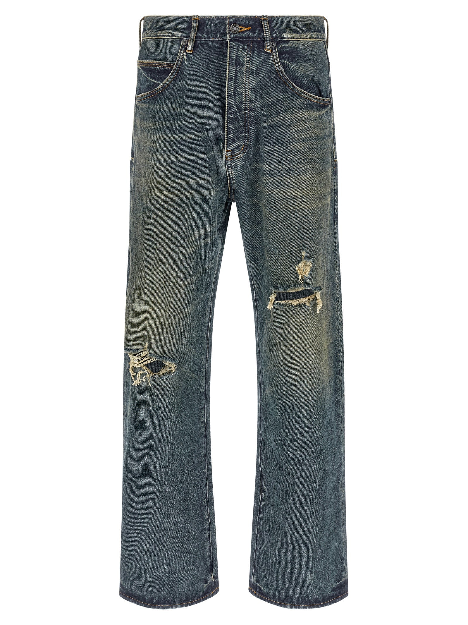 PURPLE Blue Cotton Jeans Denim
