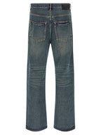 PURPLE Blue Cotton Jeans Denim