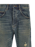 PURPLE Blue Cotton Jeans Denim