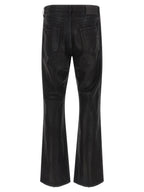 PURPLE Black Cotton Flared Jeans