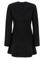 Self-Portrait Black Cotton Short Dress