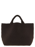 NAGHEDI Brown Neoprene Tote Bag