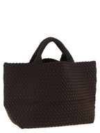 NAGHEDI Brown Neoprene Tote Bag