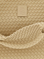 NAGHEDI Beige Neoprene Tote Bag
