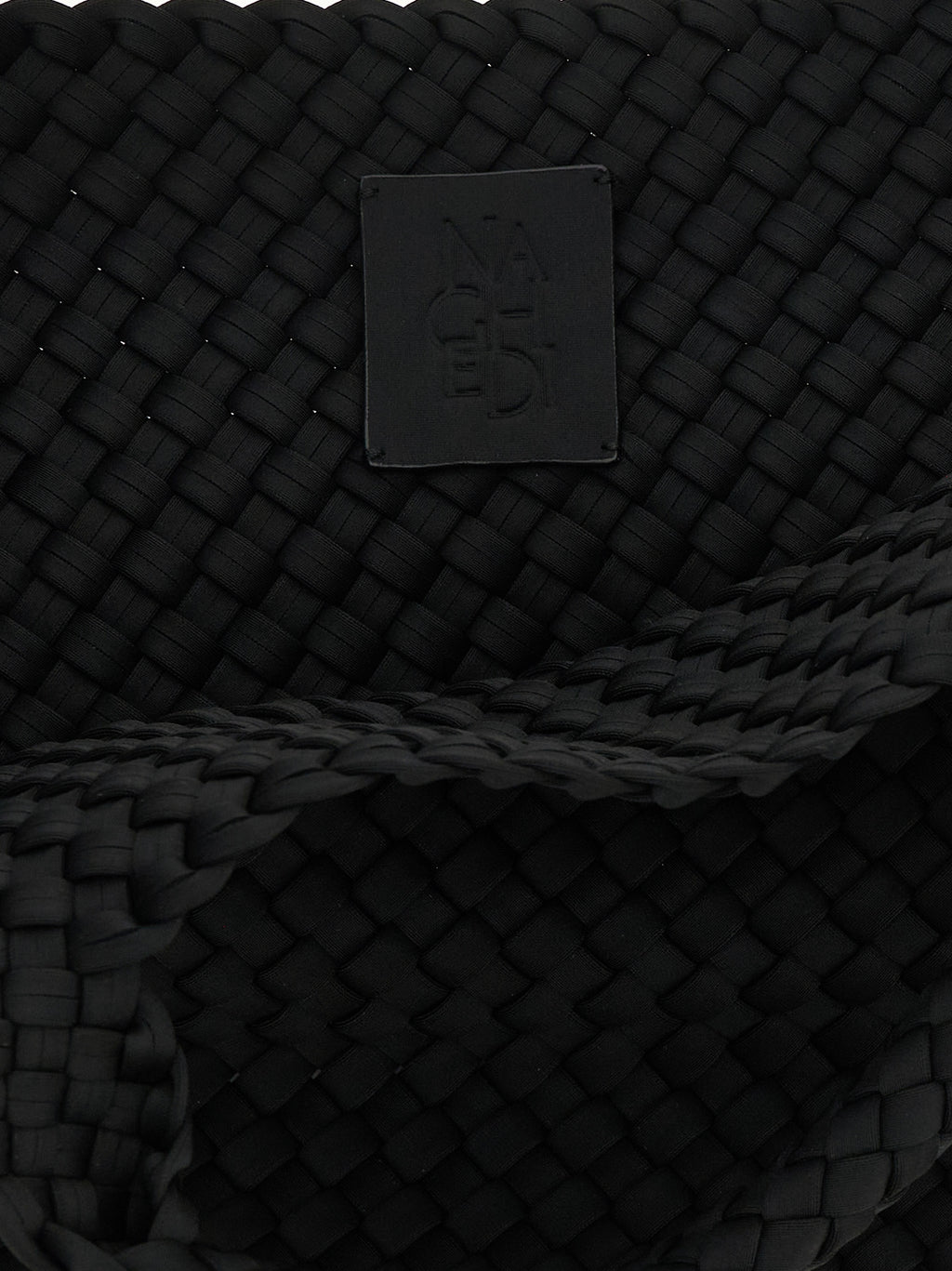 NAGHEDI Black Neoprene Tote Bag