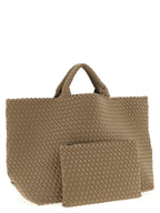 NAGHEDI Beige Neoprene Tote Bag