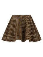 Ganni Brown Recycled Polyester Long Skirt