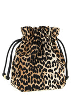 Brown Recycled Polyamide Clutch Bag
