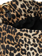 Brown Recycled Polyamide Clutch Bag