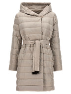 Max Mara White Polyamide Full-Length Jacket