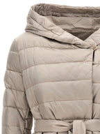Max Mara White Polyamide Full-Length Jacket