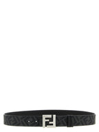 Fendi Black Calfskin Regular Belt