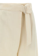 Brunello Cucinelli White Viscose Casual Pants
