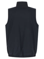 Kiton Blue Cotton Sleeveless Jacket