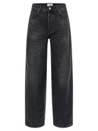 Haikure Black Cotton High-Waisted Jean