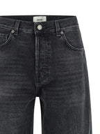 Haikure Black Cotton High-Waisted Jean