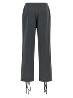ROTATE BIRGER CHRISTENSEN Gray Cotton Casual Pants