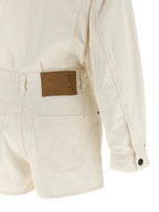 Haikure White Cotton Rompers
