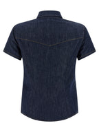 Khaite Blue Cotton Blouse