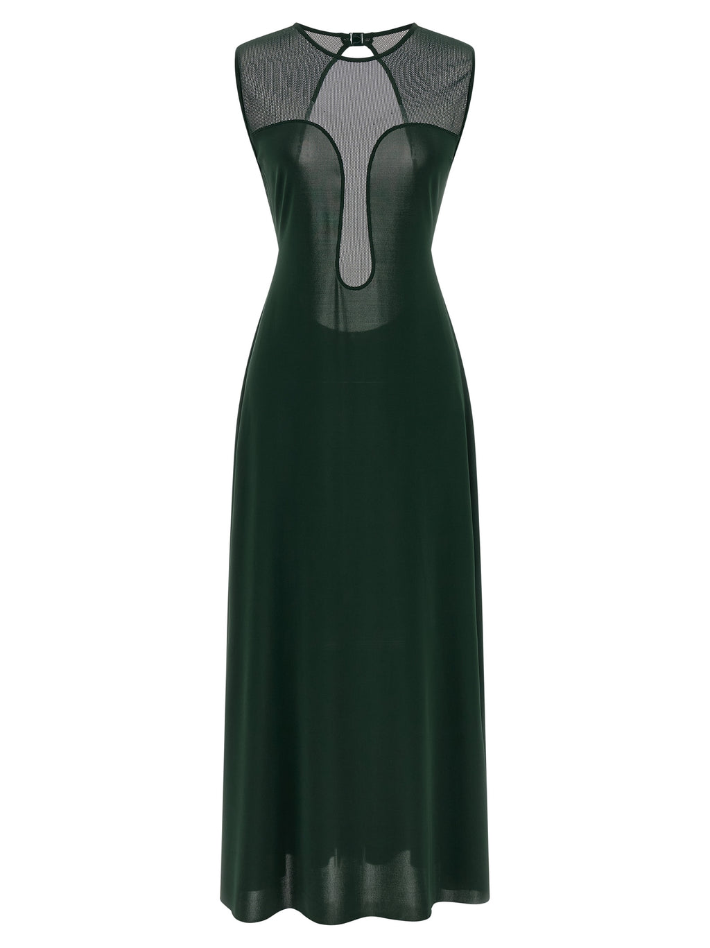 Bicolor Polyamide Long Dress