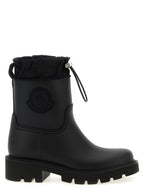 Moncler Black Pvc Ankle Boots
