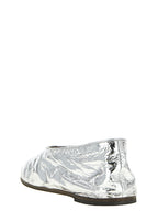 Marsell Silver Calfskin Ballet Flats