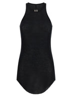 Rick Owens Black Viscose Tank Tops