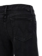 Black Cotton Flared Jeans