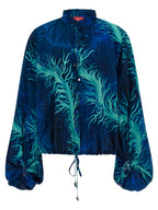 F.R.S. - FOR RESTLESS SLEEPERS Blue Silk Blouse