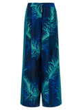 F.R.S. - FOR RESTLESS SLEEPERS Blue Silk Casual Pants